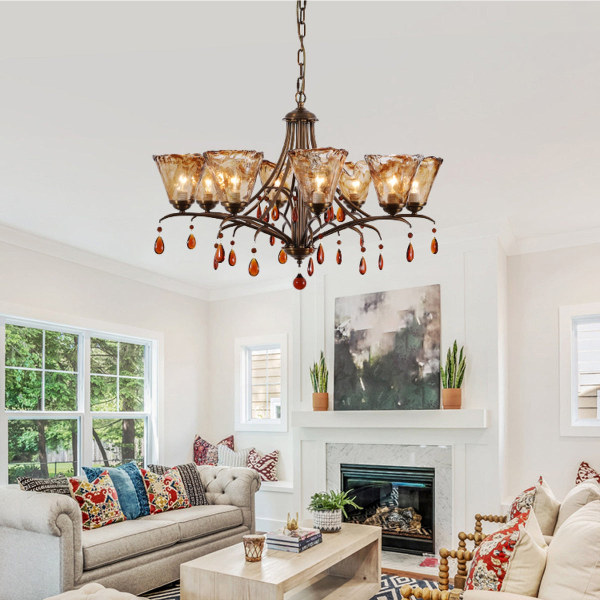 Nyshaiel Postmodern Luxe Cristal Lustre