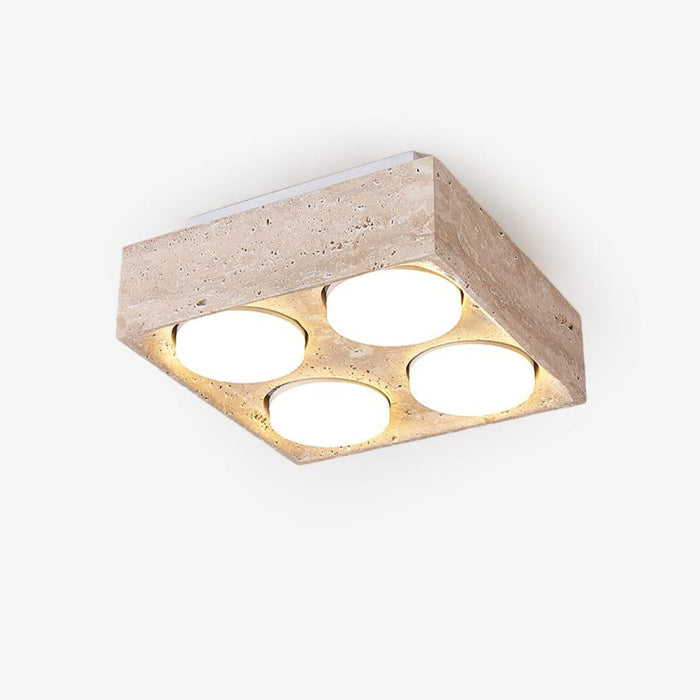 Virinira Plafonnier Quad-Spot Travertin