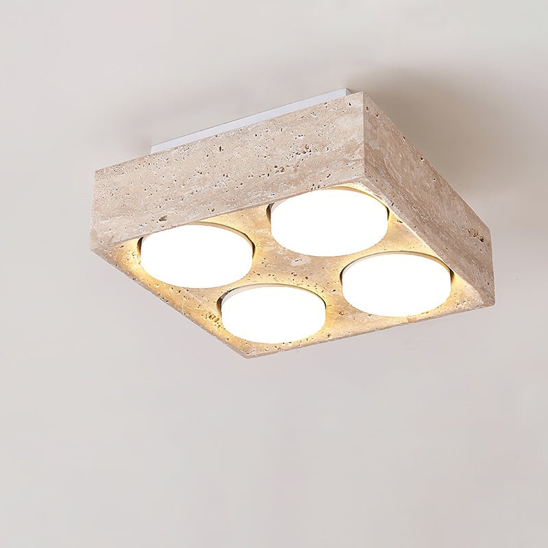 Virinira Plafonnier Quad-Spot Travertin
