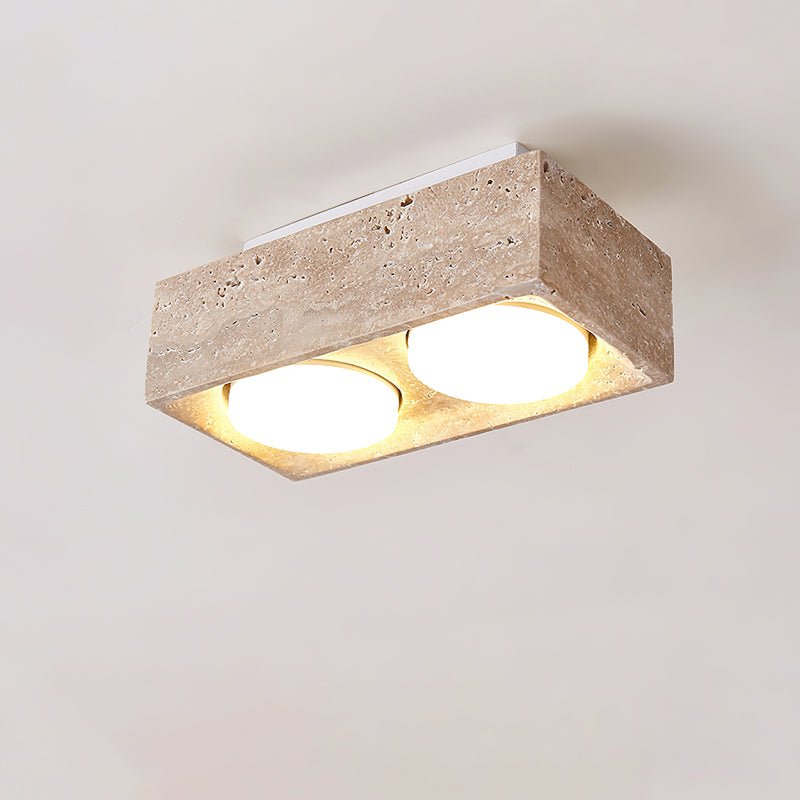 Virinira Plafonnier Quad-Spot Travertin