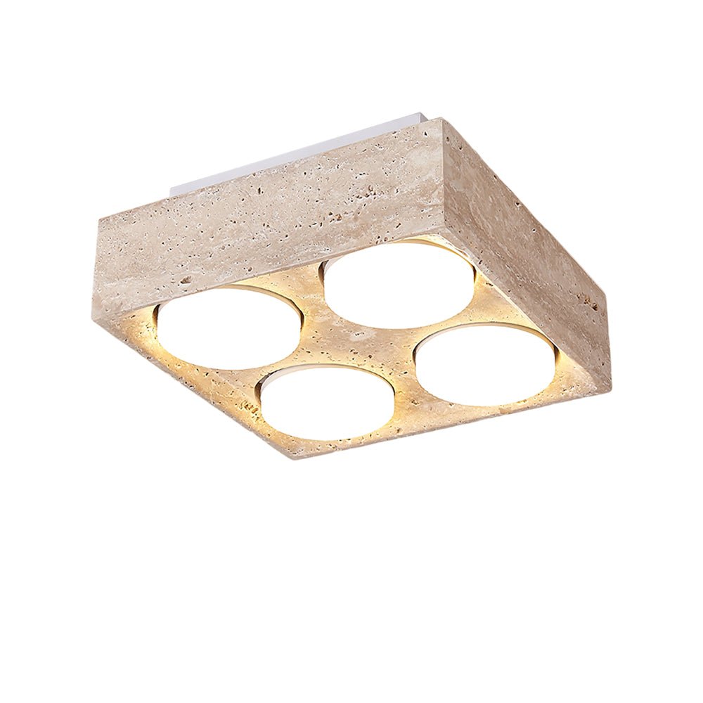 Virinira Plafonnier Quad-Spot Travertin