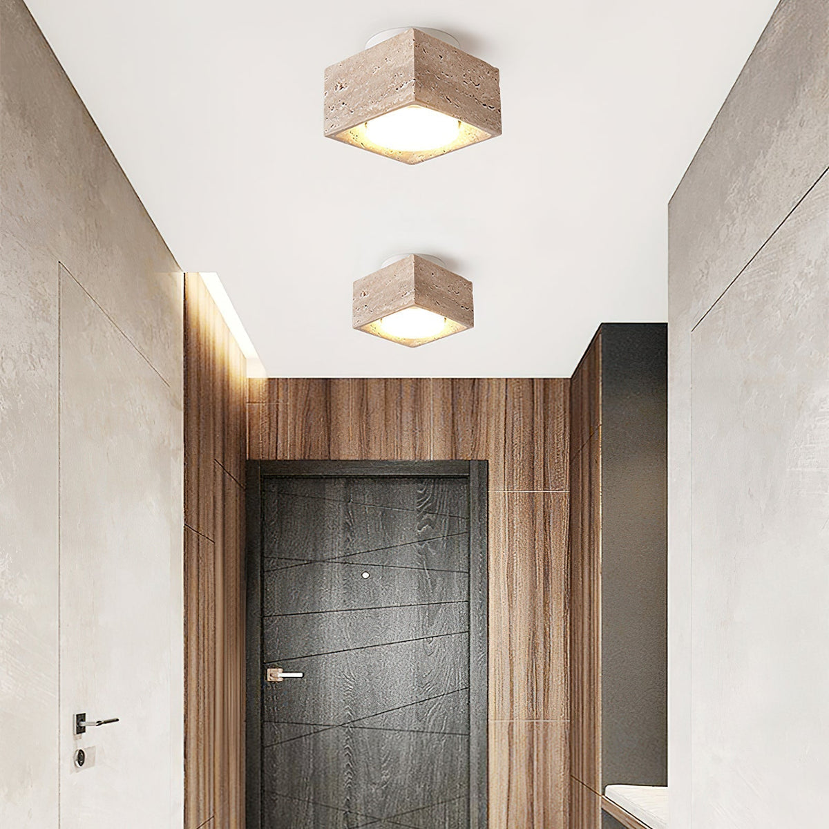 Virinira Plafonnier Quad-Spot Travertin