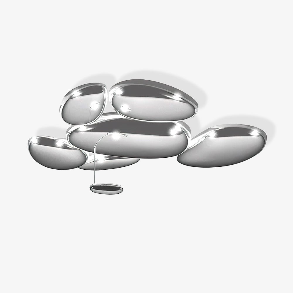 Solara Plafonnier Chrome Pebble Moderne