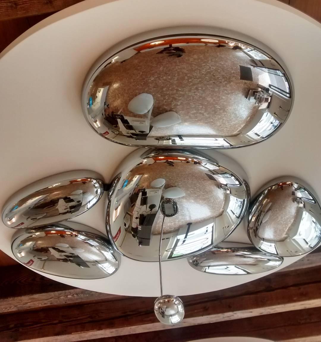 Solara Plafonnier Chrome Pebble Moderne
