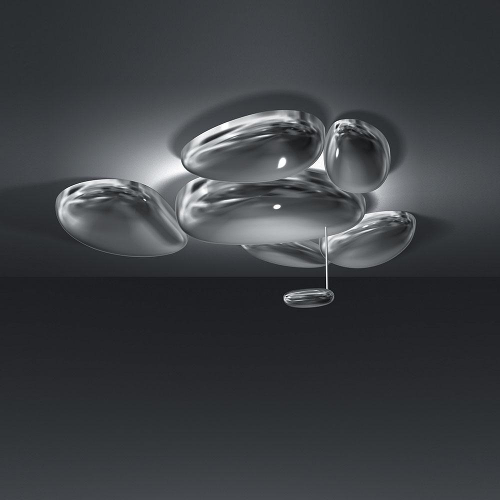 Solara Plafonnier Chrome Pebble Moderne