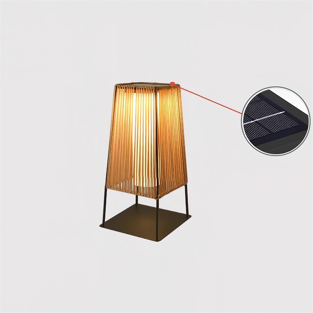 Solara Lampe de Poteau Extérieure à Lames Verticales