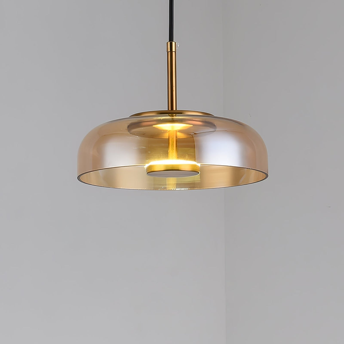 Lustra Suspension en Verre Transparent Élégante