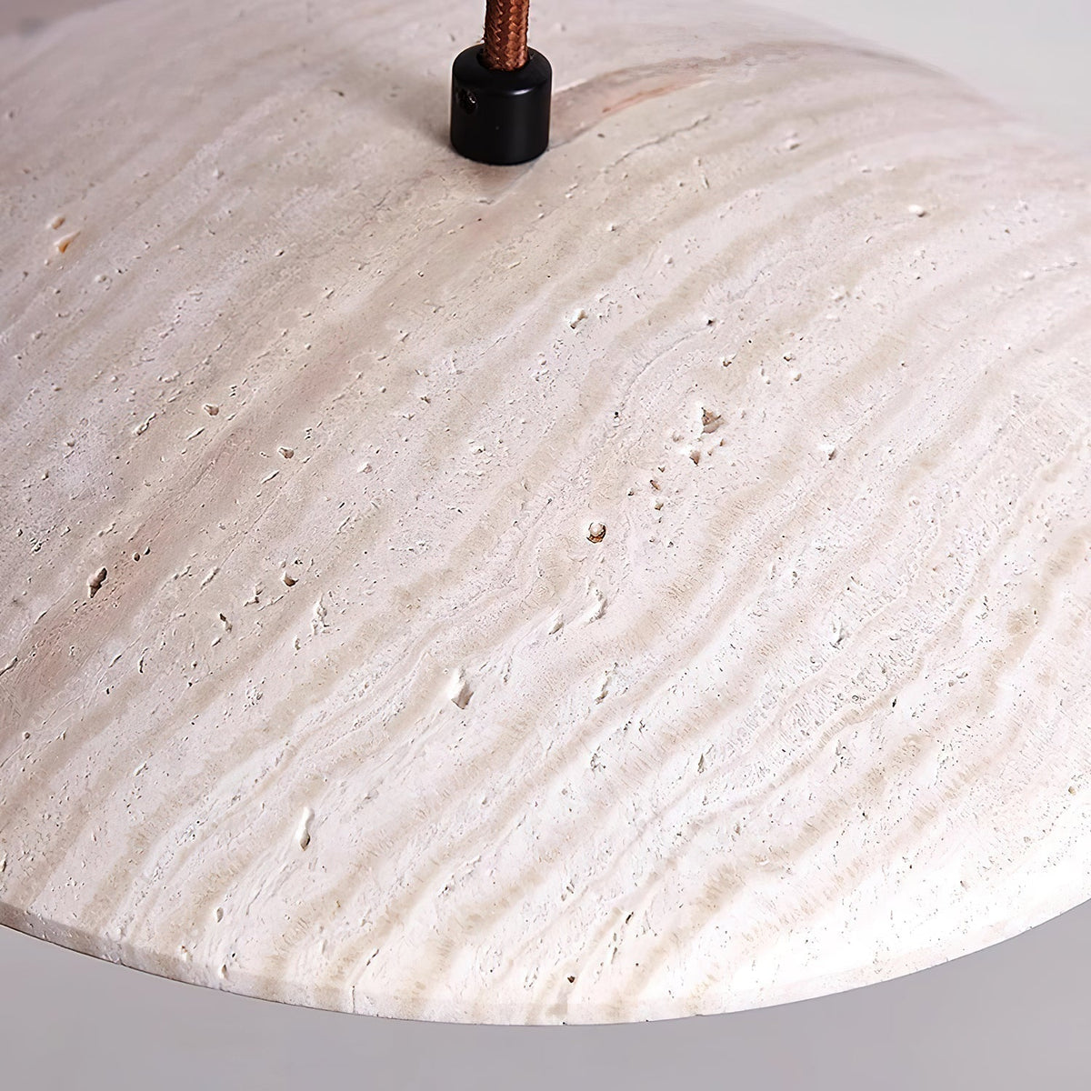 Zodore Large-Bord Travertin Pendentif Lumière