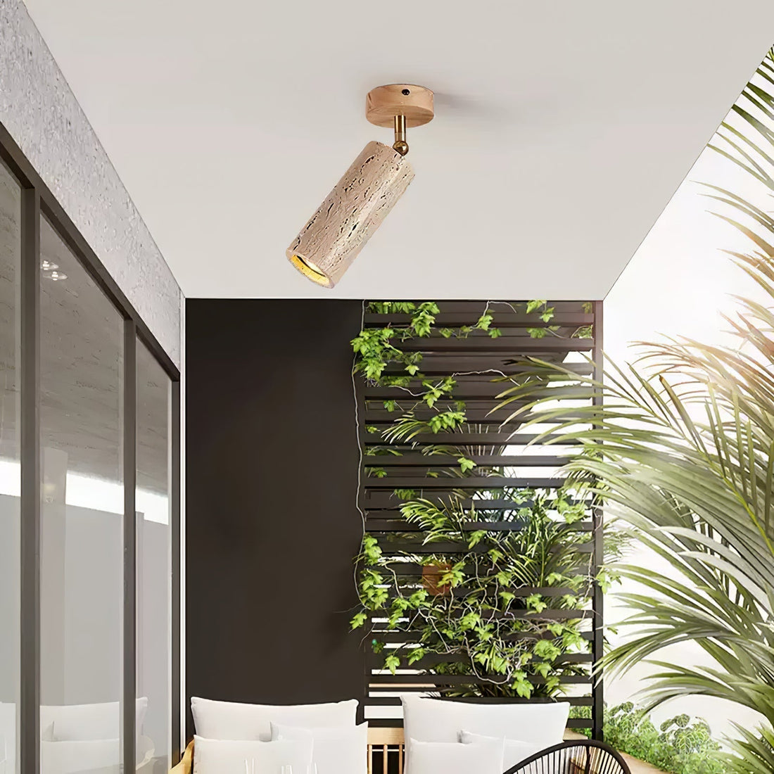 Mycaran Suspension Minimaliste en Travertin