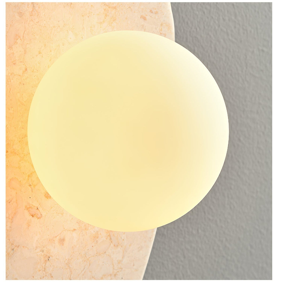 Pebble Applique Murale Rustique en Marbre