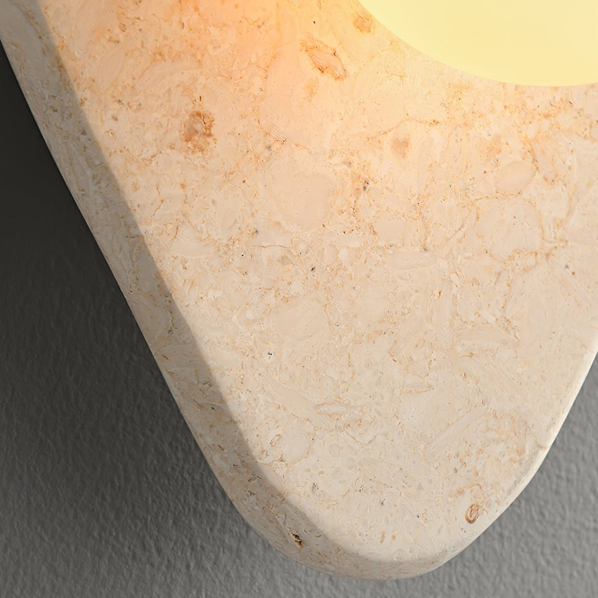 Pebble Applique Murale Rustique en Marbre
