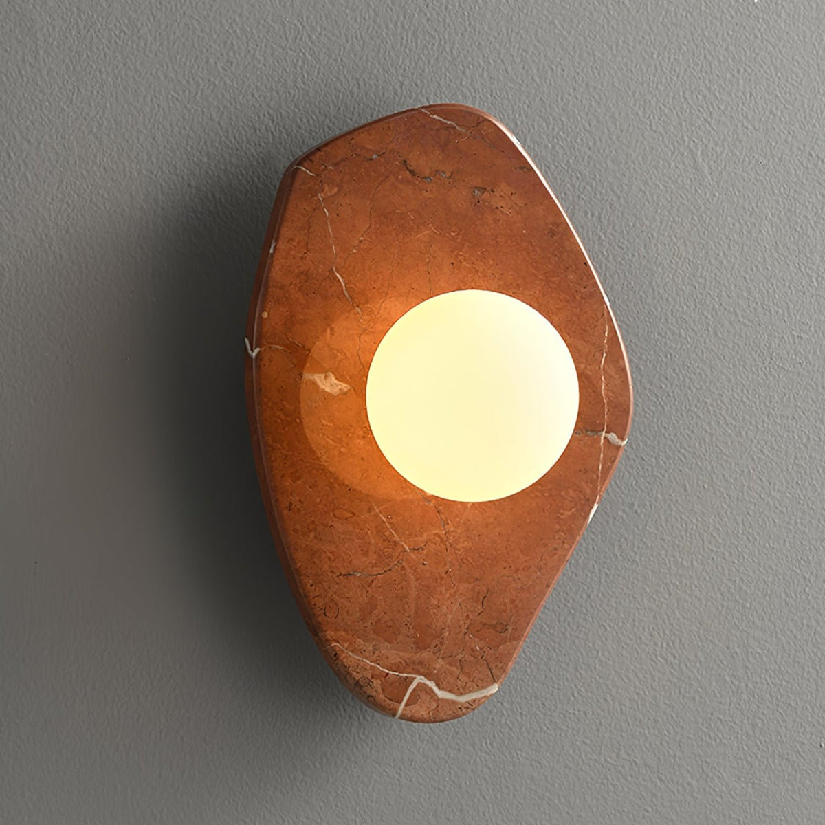 Pebble Applique Murale Rustique en Marbre