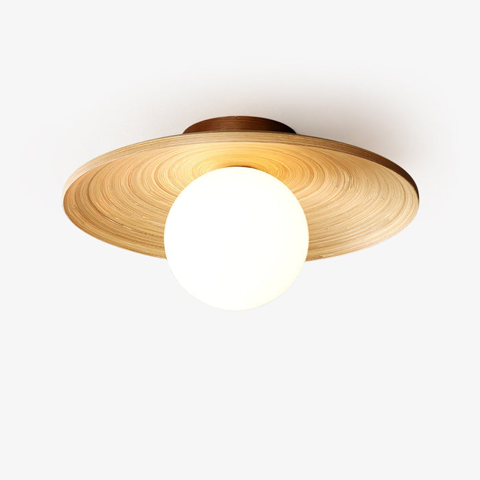 Lustra Plafonnier Soluna Bois Orbital