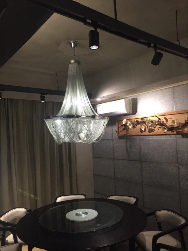 Solara Lustre Gland Chaîne en Aluminium