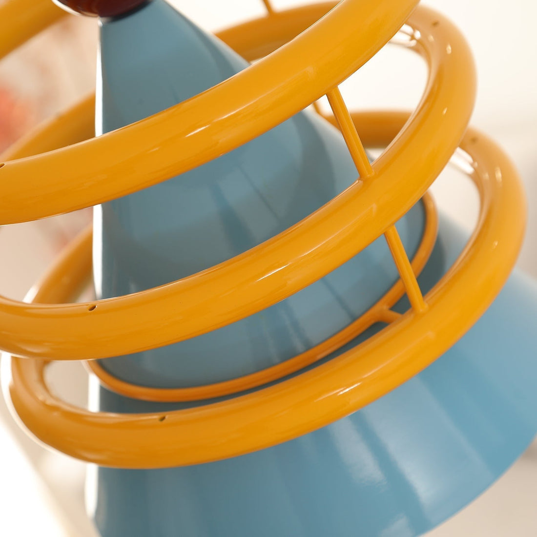 Sowden Suspension Cône Bleu Anneaux Orange