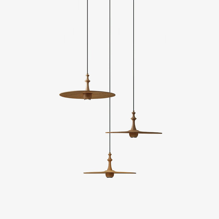 Syrinyra Suspension Sculpturale Disque Bois