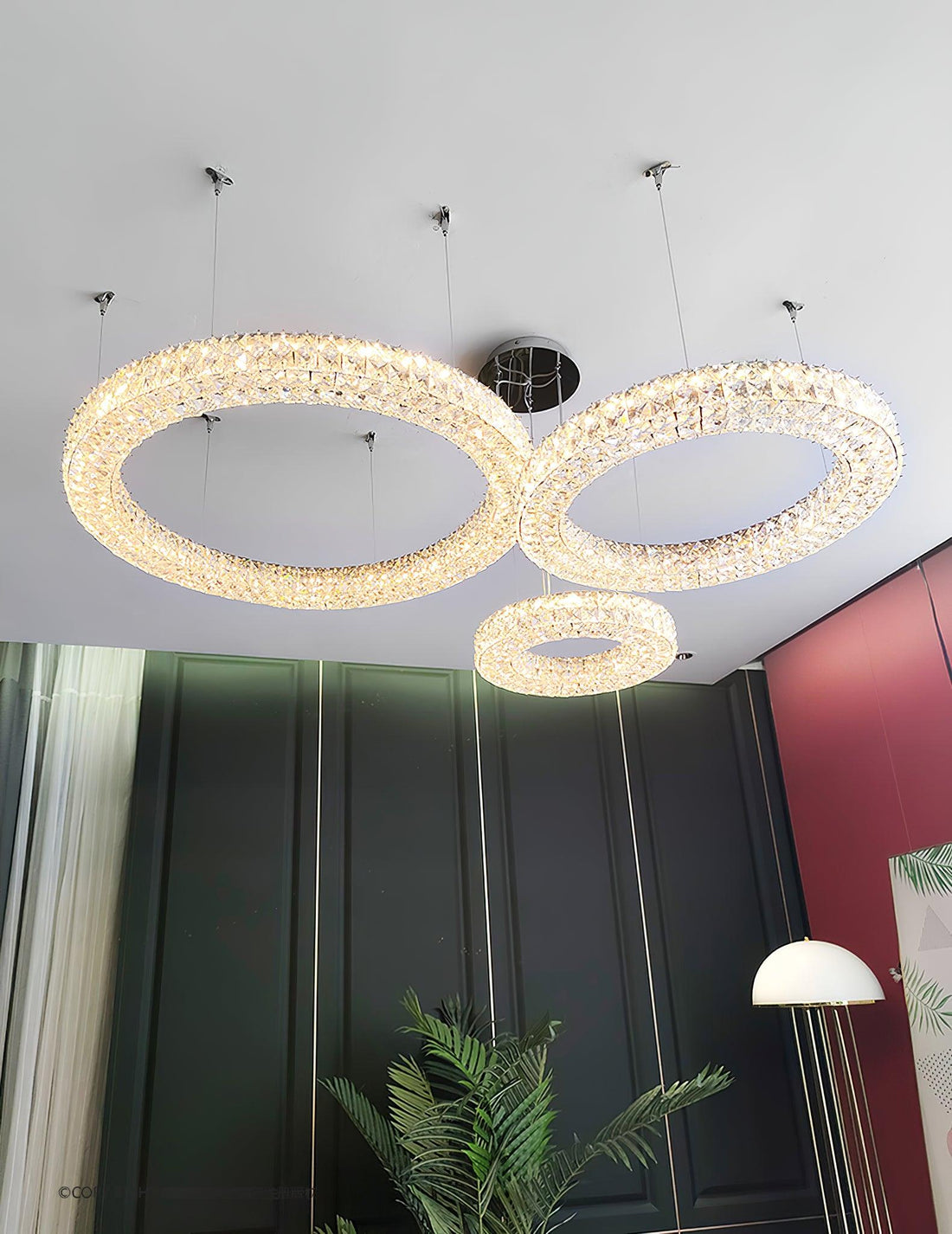 Lustra Lustre Anneau Cristal Spiridon Luxe