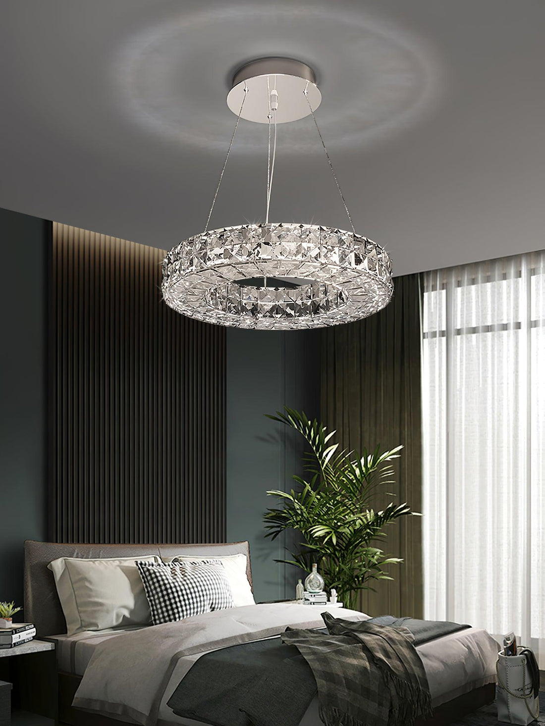 Lustra Lustre Anneau Cristal Spiridon Luxe