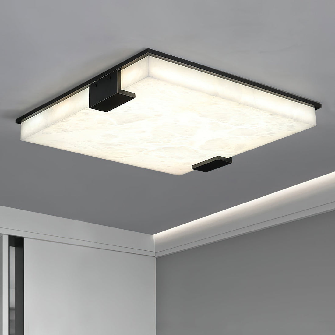 Otalyra Lampe Plafonnier en Albâtre Minimaliste