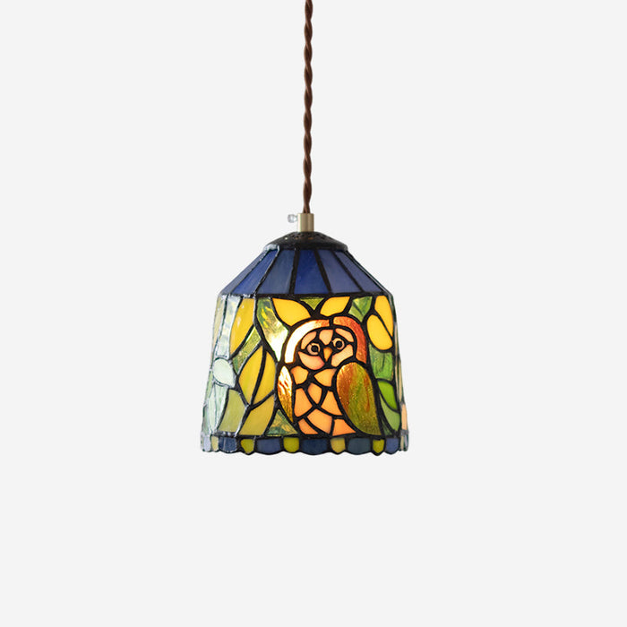Tale Suspension Fantaisiste en Verre Teinté
