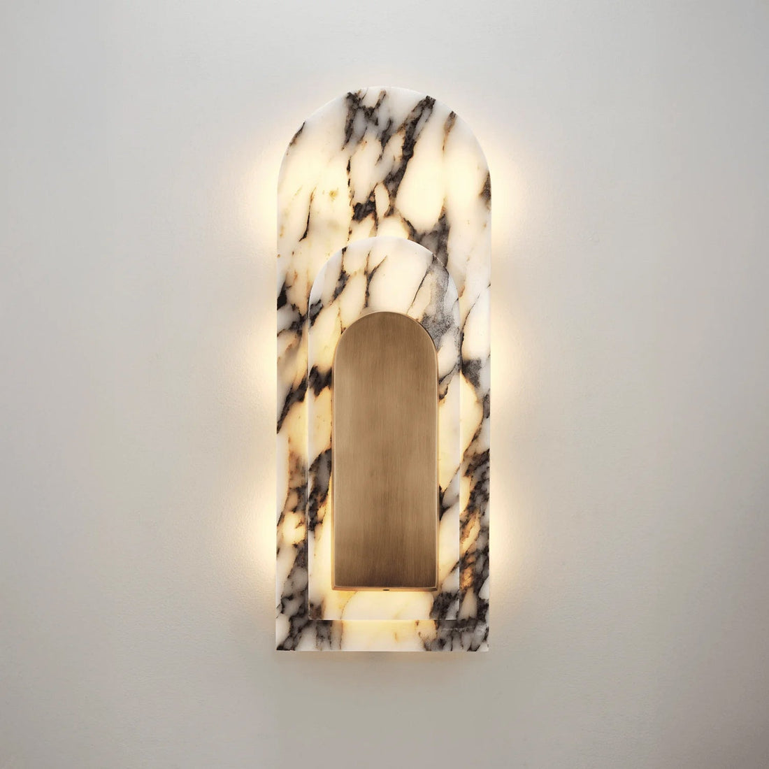 Utheisra Moderne Minimaliste Île Laiton Marbre Wall Lamp