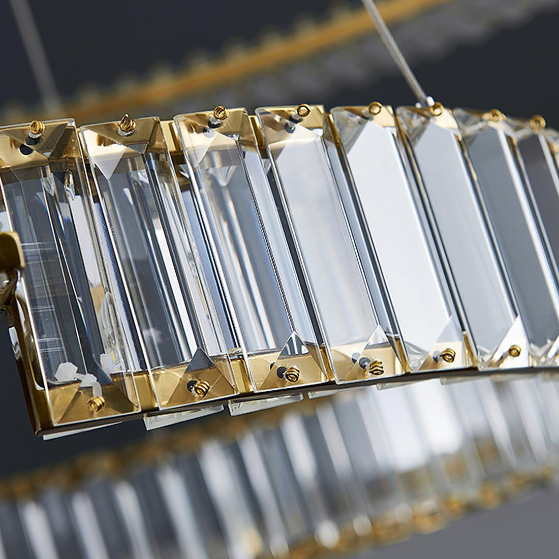 Lustra Lustre Stella Anneau Cristal LED