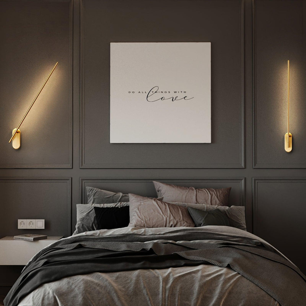 Lustra Wall Lamp Stick Plug In Minimalist