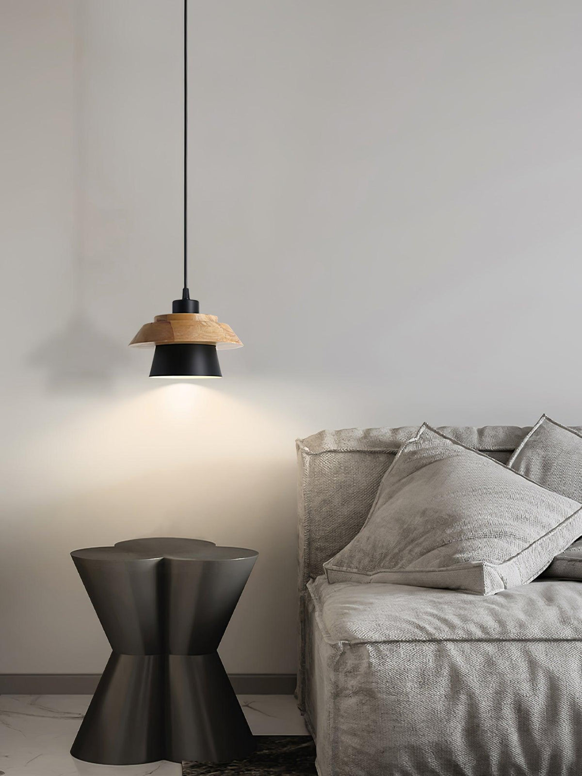 Nadro Lampe Suspendue Moderne en Bois