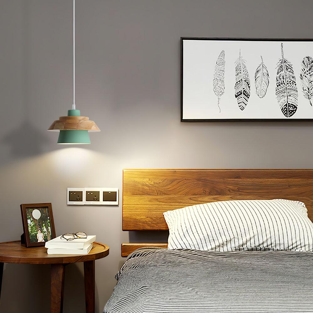 Nadro Lampe Suspendue Moderne en Bois