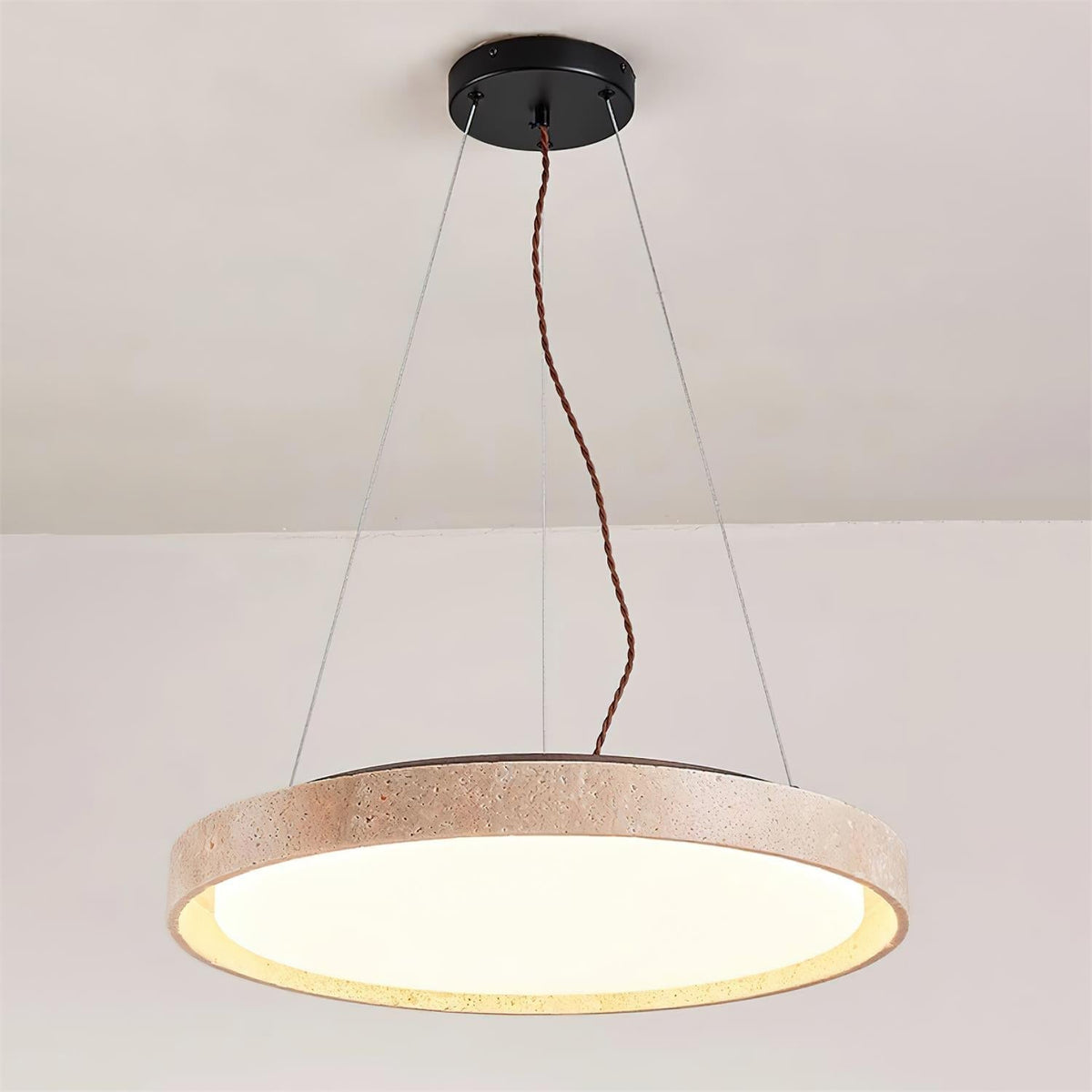 Tracy Suspension Minimaliste en Travertin