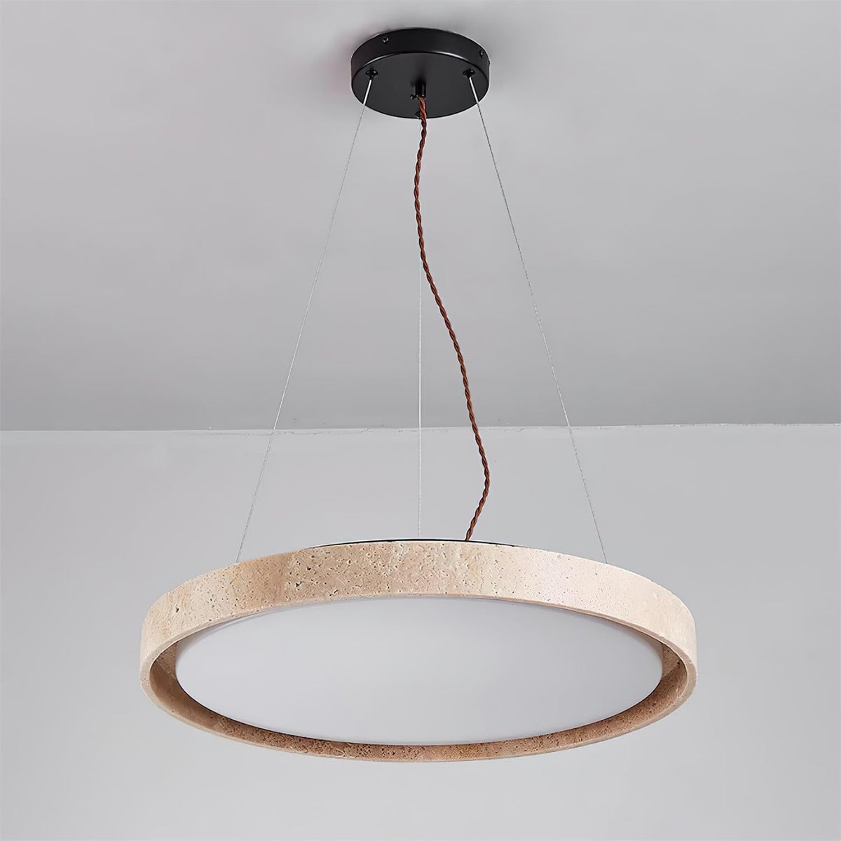 Tracy Suspension Minimaliste en Travertin