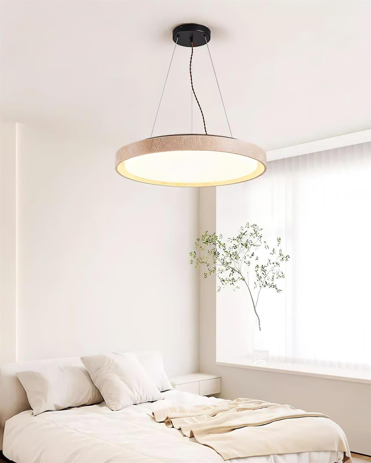 Tracy Suspension Minimaliste en Travertin