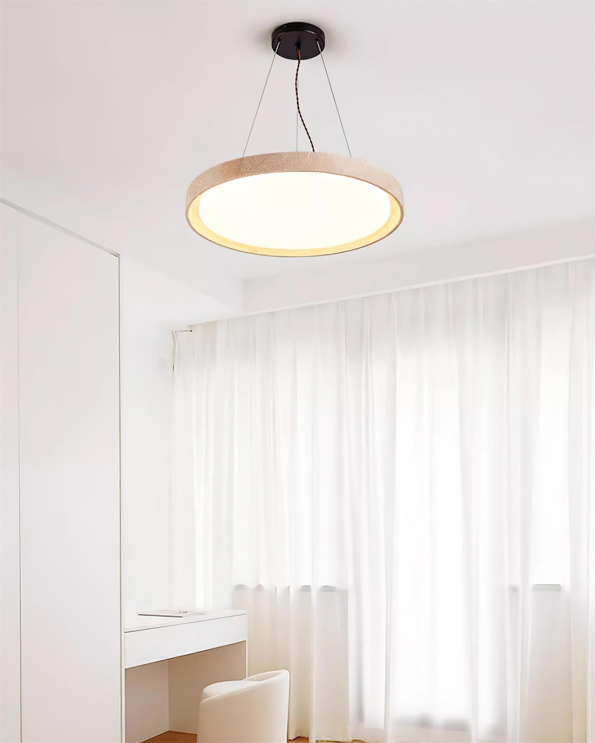 Tracy Suspension Minimaliste en Travertin