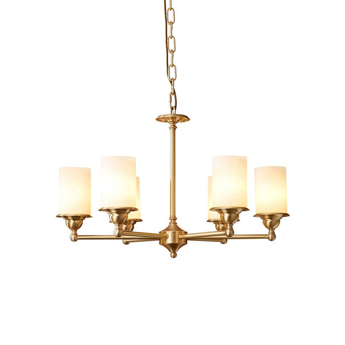 Idorara Postmodern Luxe Laiton Verre Lustre