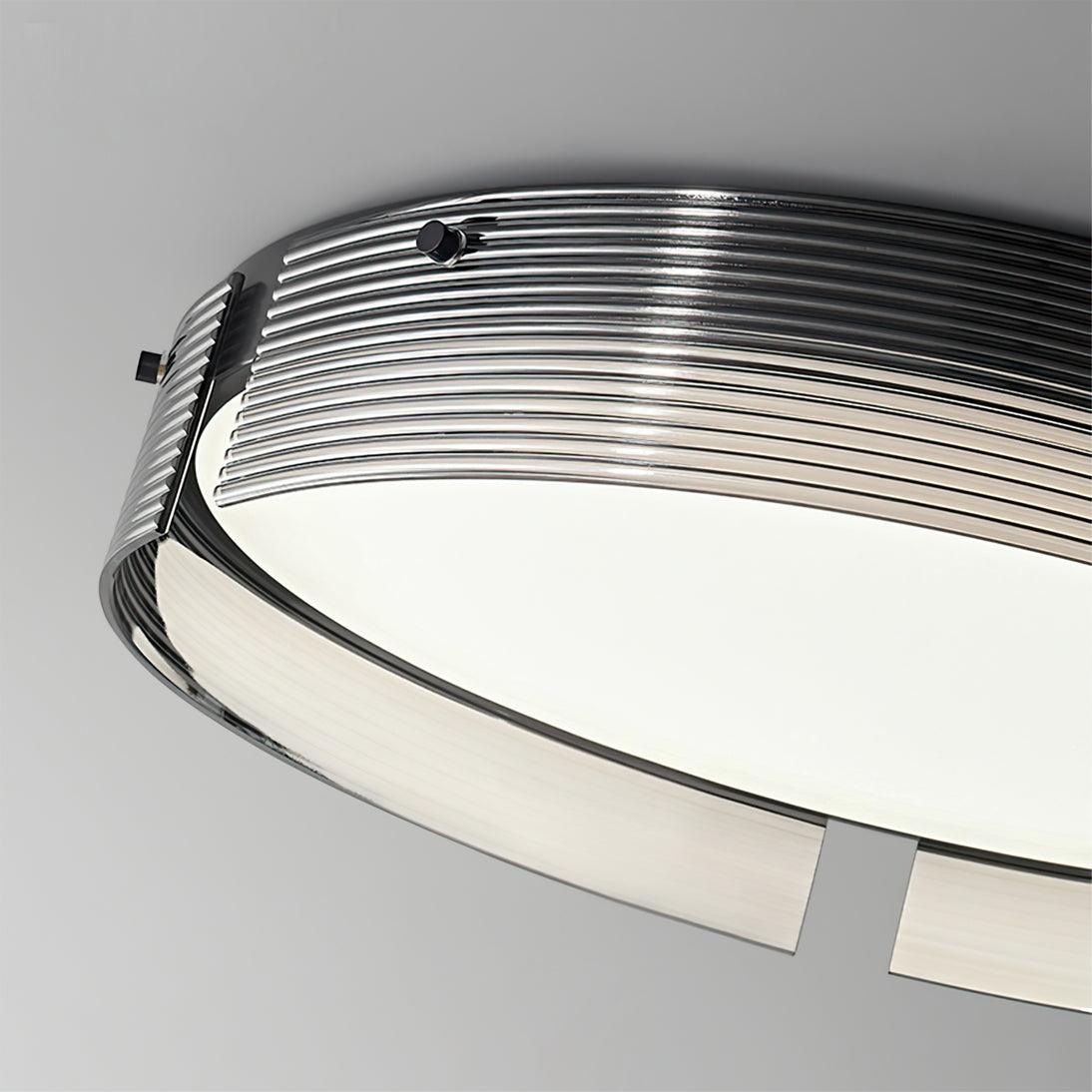 Stripe Lustre Plafonnier Moderne Laiton Lignes Élégantes