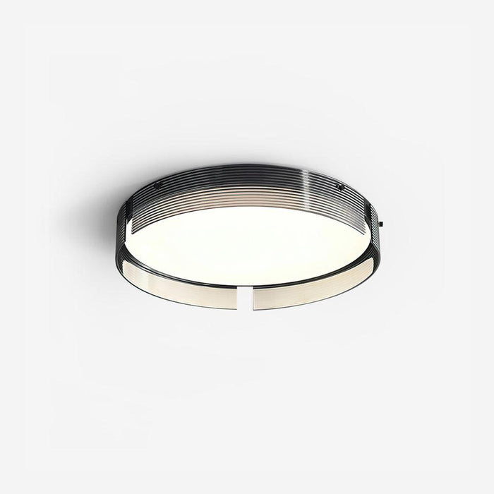 Stripe Lustre Plafonnier Moderne Laiton Lignes Élégantes