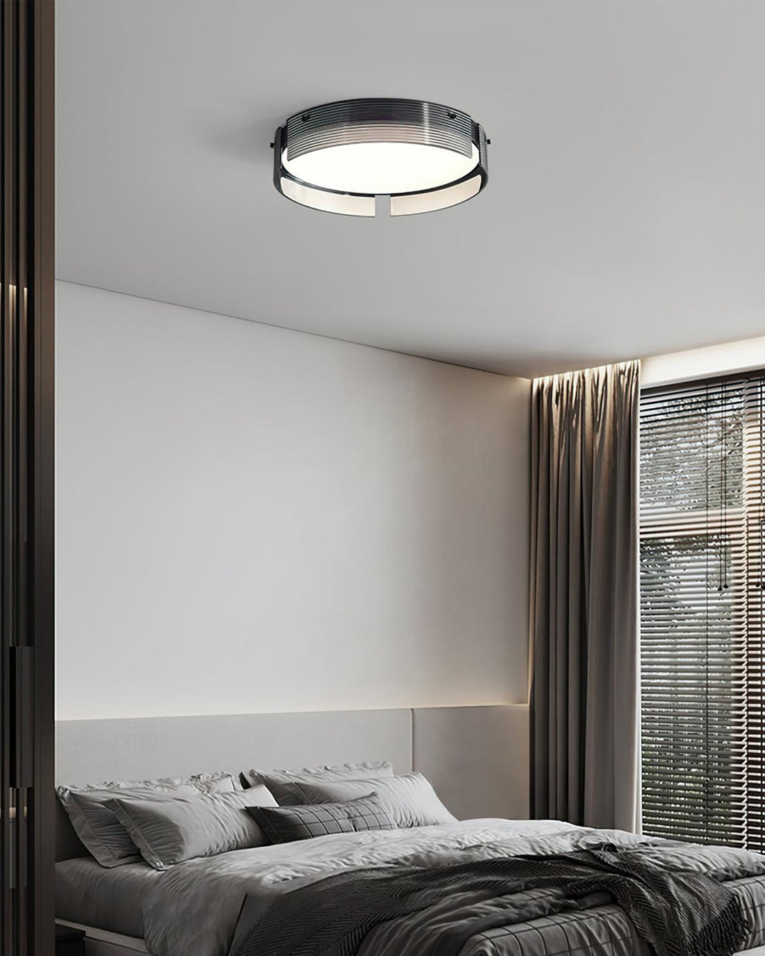 Stripe Lustre Plafonnier Moderne Laiton Lignes Élégantes