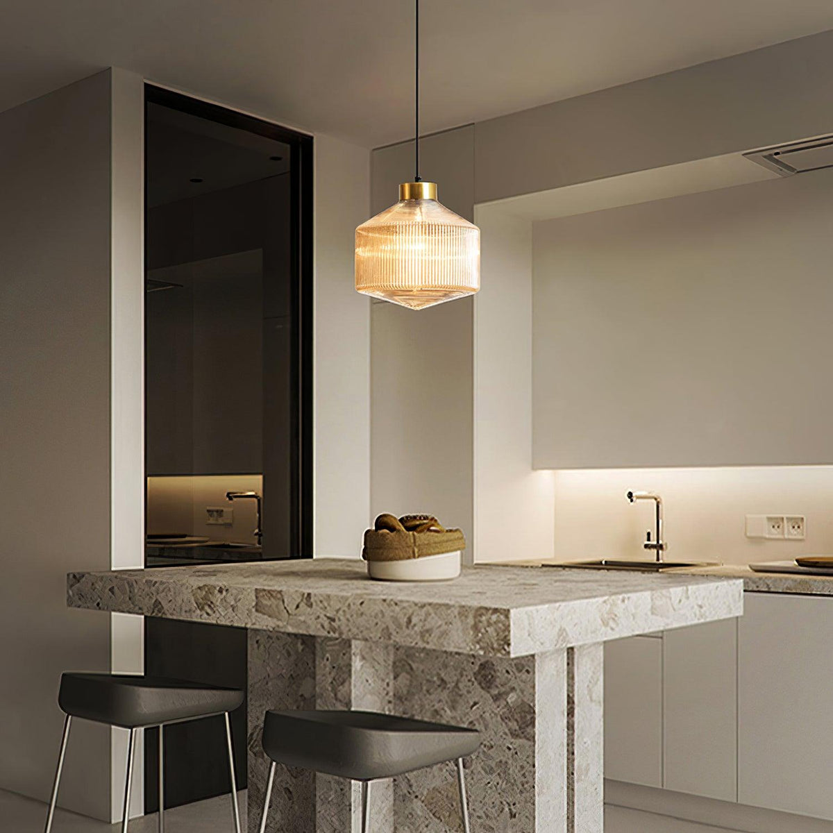 Velorarn Suspension Lampe Artistique en Verre
