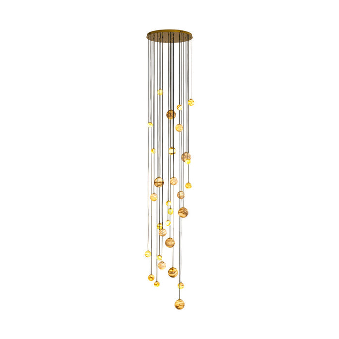 Arsorarae Moderne Minimaliste Grappe Albâtre Lustre