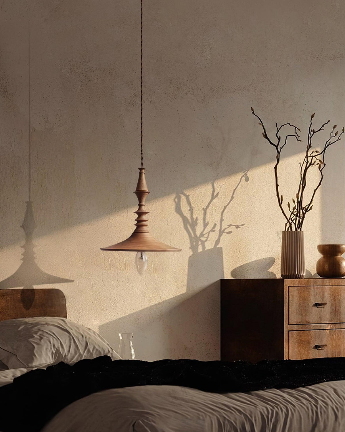 Tessira Suspension Industrielle en Bois