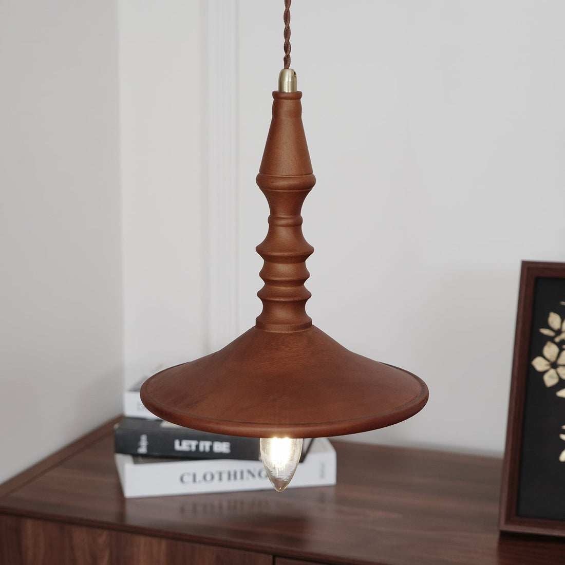 Iraeiel Ancien Minimaliste Bois Suspension