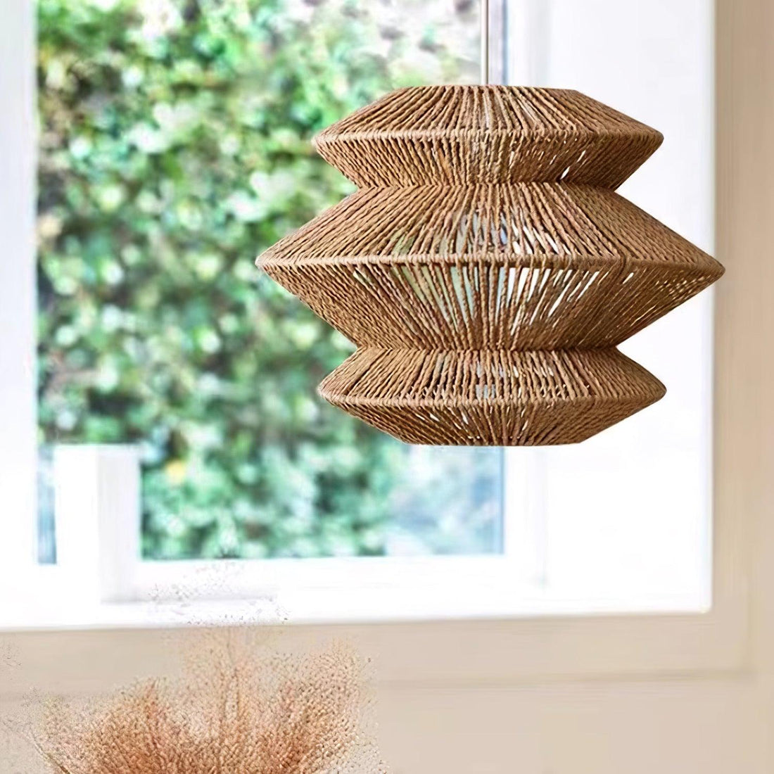 Suru Lampe Suspendue Tissée Île Organique