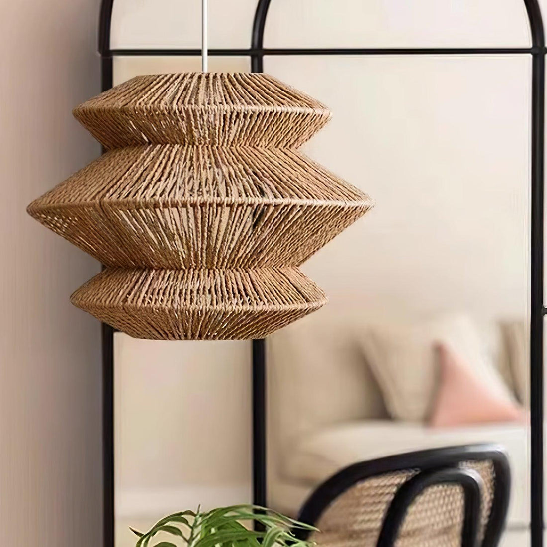 Suru Lampe Suspendue Tissée Île Organique