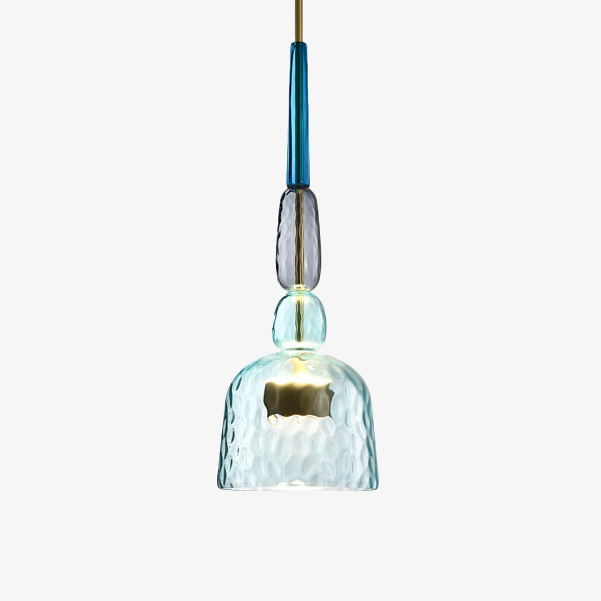 Suspension Boule en Verre Coloré Soufflé - Chroméa