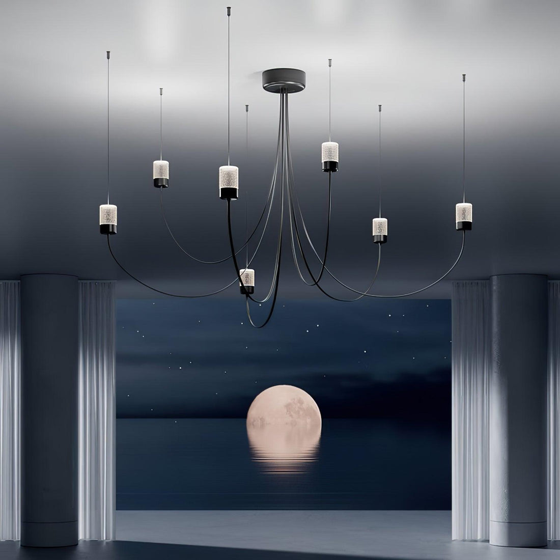 Lustra Lustre Verre Élégance Balancée