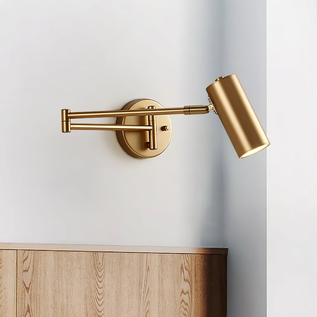 Lustra Applique Murale Laiton Bras Pivotant Réglable