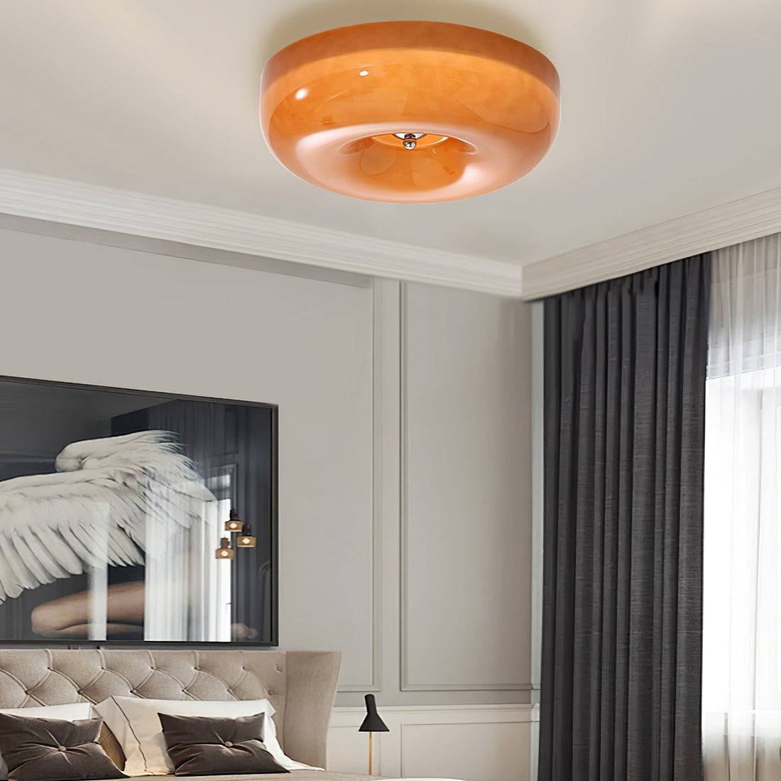 Afralia Plafonnier Moderne en Verre Tourbillonnant
