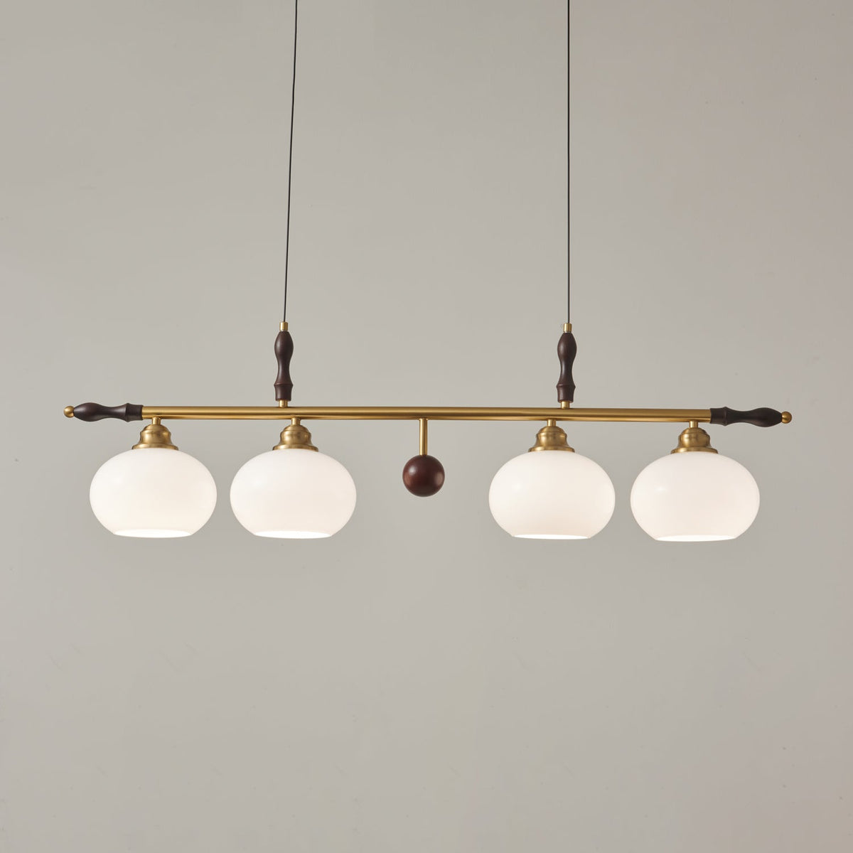 Sylvara Suspension en Bois et Verre Premium