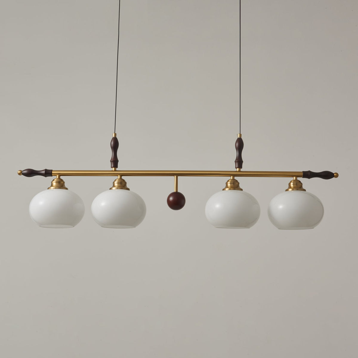 Sylvara Suspension en Bois et Verre Premium