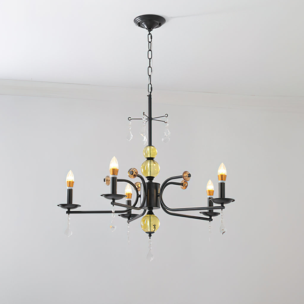 Candelabra Lustre Vintage en Métal
